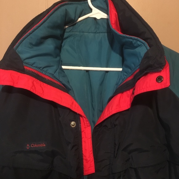 Vintage Columbia Powder Keg 80s 3 In 1 Winter Ski Jacket Radial Sleeve S… - Picture 2 of 7